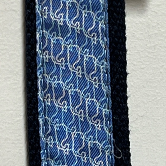 NWT VINEYARD VINES mens Leather Vineyard Whale Club Royal Blue Belt Sz 34 - Picture 5 of 8